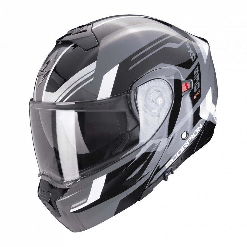 Moto přilba SCORPION EXO-930 EVO SIKON šedo/černo/bílá - S PINLOCKEM