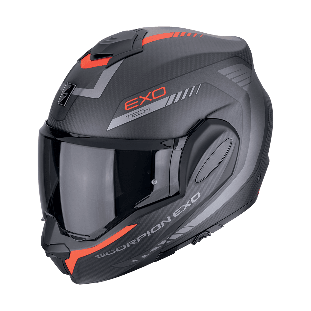 Moto přilba SCORPION EXO-TECH EVO CARBON COSY matná černo/červená