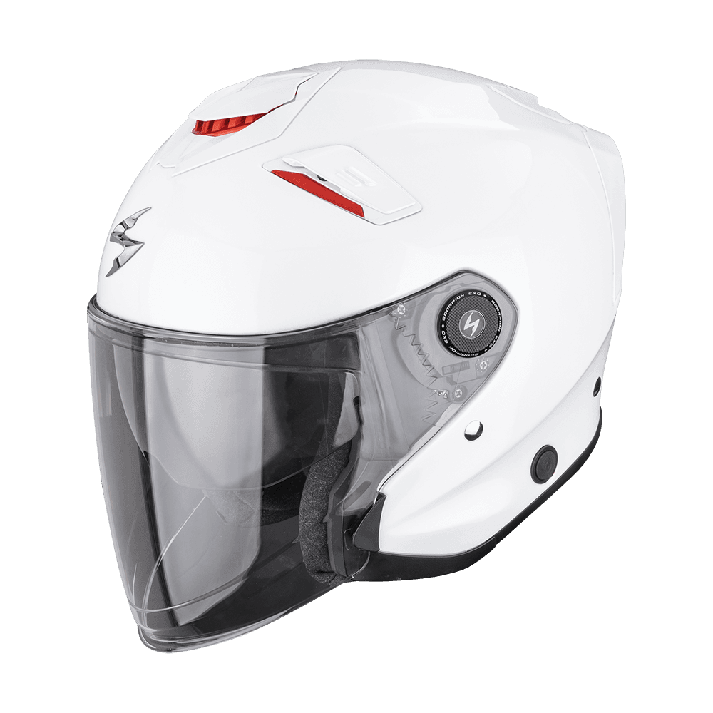 Moto přilba SCORPION EXO-GT JET solid perleťově bílá