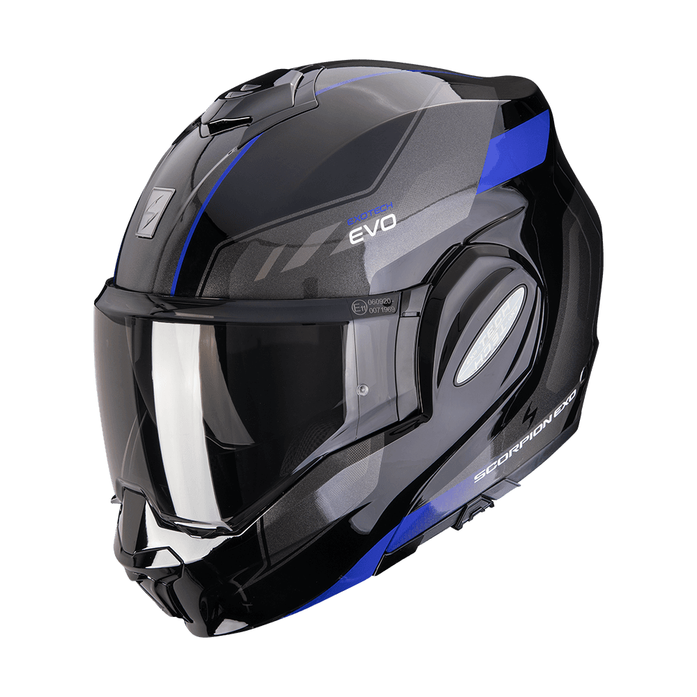 Moto přilba SCORPION EXO-TECH EVO SOCIUS černo/modrá