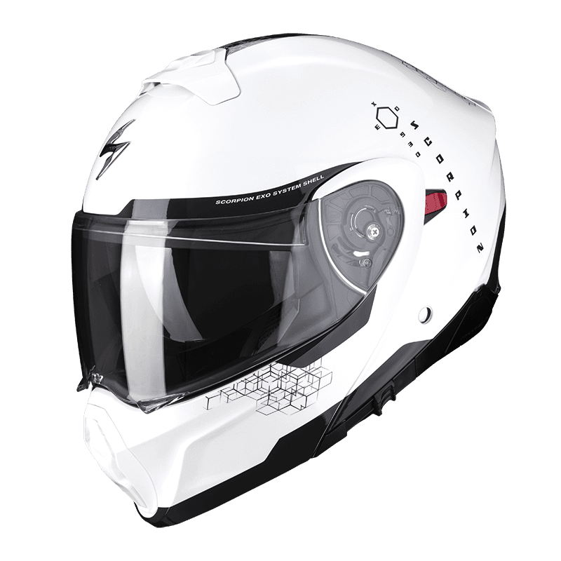 Moto přilba SCORPION EXO-930 SHOT perleťově bílo/černá