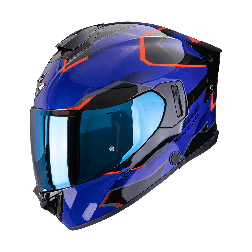 Moto přilba SCORPION EXO-530 AIR CLIP modro/černo/červená