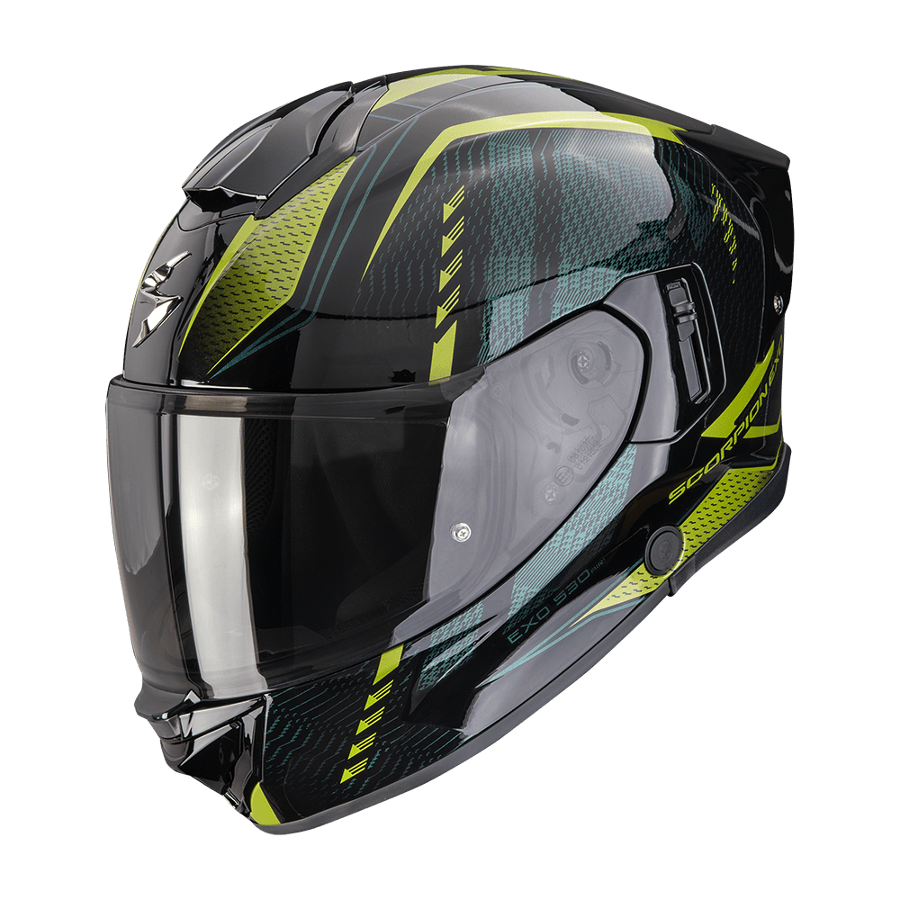 Moto přilba SCORPION EXO-530 AIR THERAS černo/zelená
