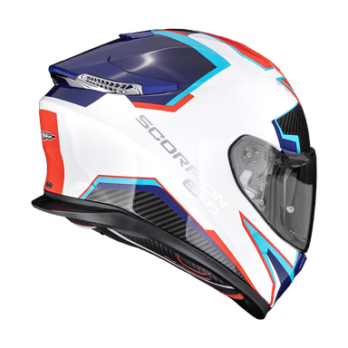 Moto přilba SCORPION EXO-GT SP CARBON AIR ATLAS bílo/modro/červená 2