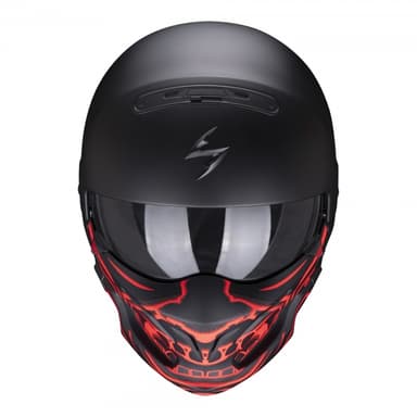 Moto přilba SCORPION EXO-COMBAT EVO SAMURAI matná černo/červená 2