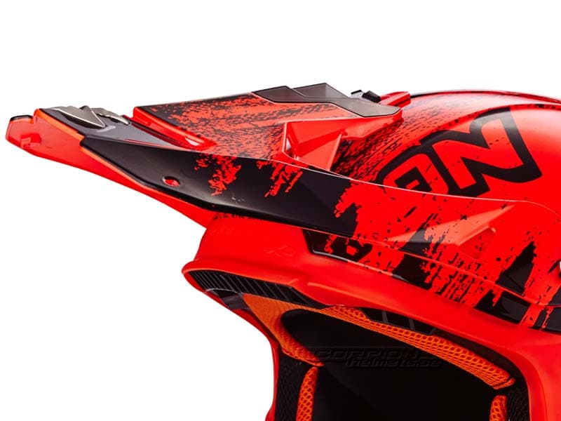 Kšilt SCORPION VX-21 MUDIRT černo/neonově červený