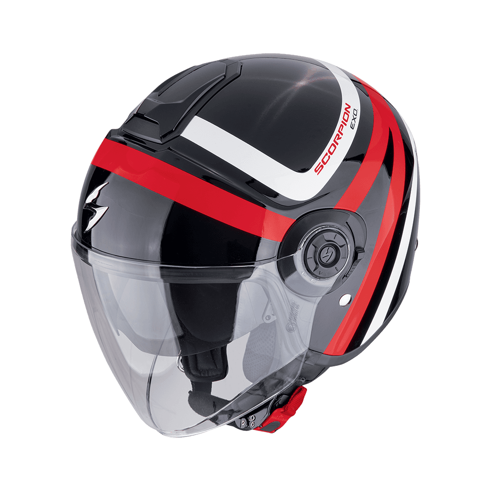 Moto přilba SCORPION EXO-CITY II RIVA černo/červená
