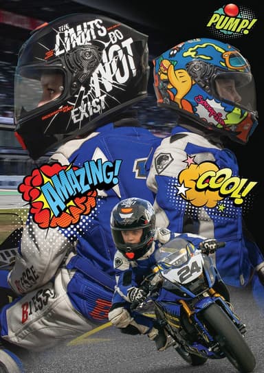 Dětská moto přilba SCORPION EXO-JNR AIR BOUM černo/bílá 2
