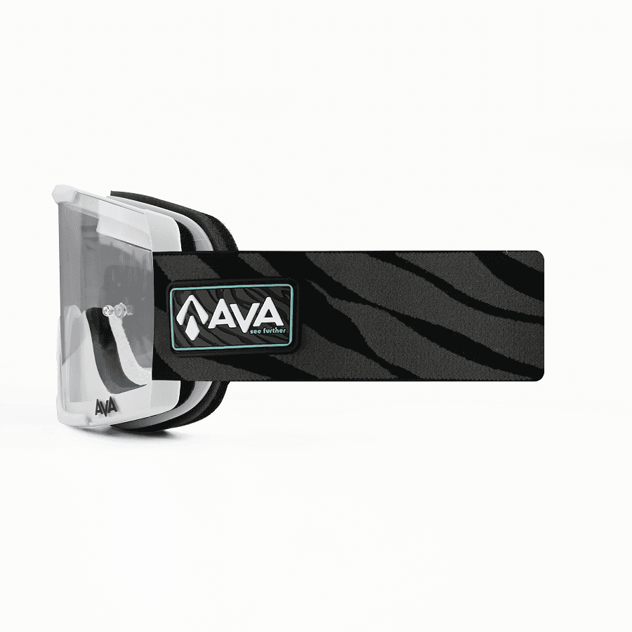 Motokrosové brýle AVA Acumen DARK ZEBRA bílé