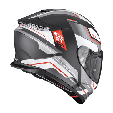 Moto přilba SCORPION EXO-GT SP CARBON AIR ARKON matná černo/stříbrno/červená 3