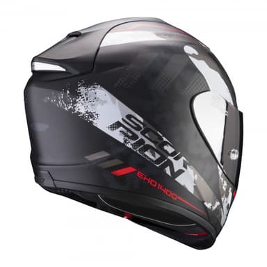 Moto přilba SCORPION EXO-1400 AIR SYLEX matná černo/stříbrno/červená 3