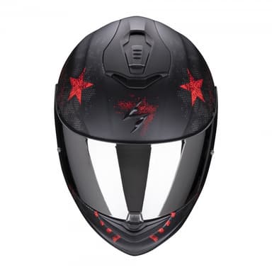 Moto přilba SCORPION EXO-1400 AIR ASIO matná černo/červená 2
