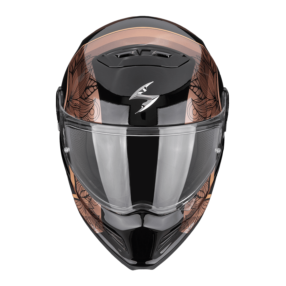 Moto přilba SCORPION COVERT FX AMERIA černo/zlatá