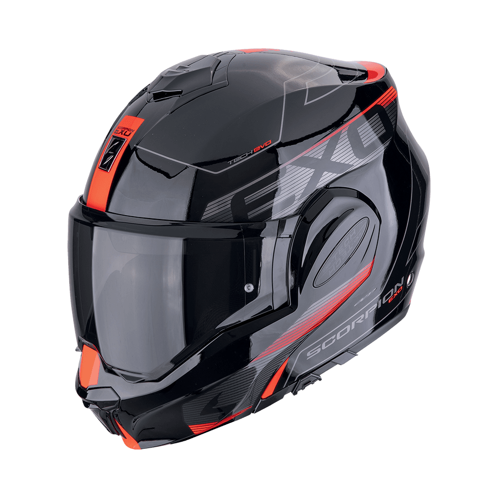 Moto přilba SCORPION EXO-TECH EVO TRAVELLER černo/červená