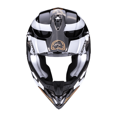 Moto přilba SCORPION VX-16 AIR TUB metalická černo/zlatá 2