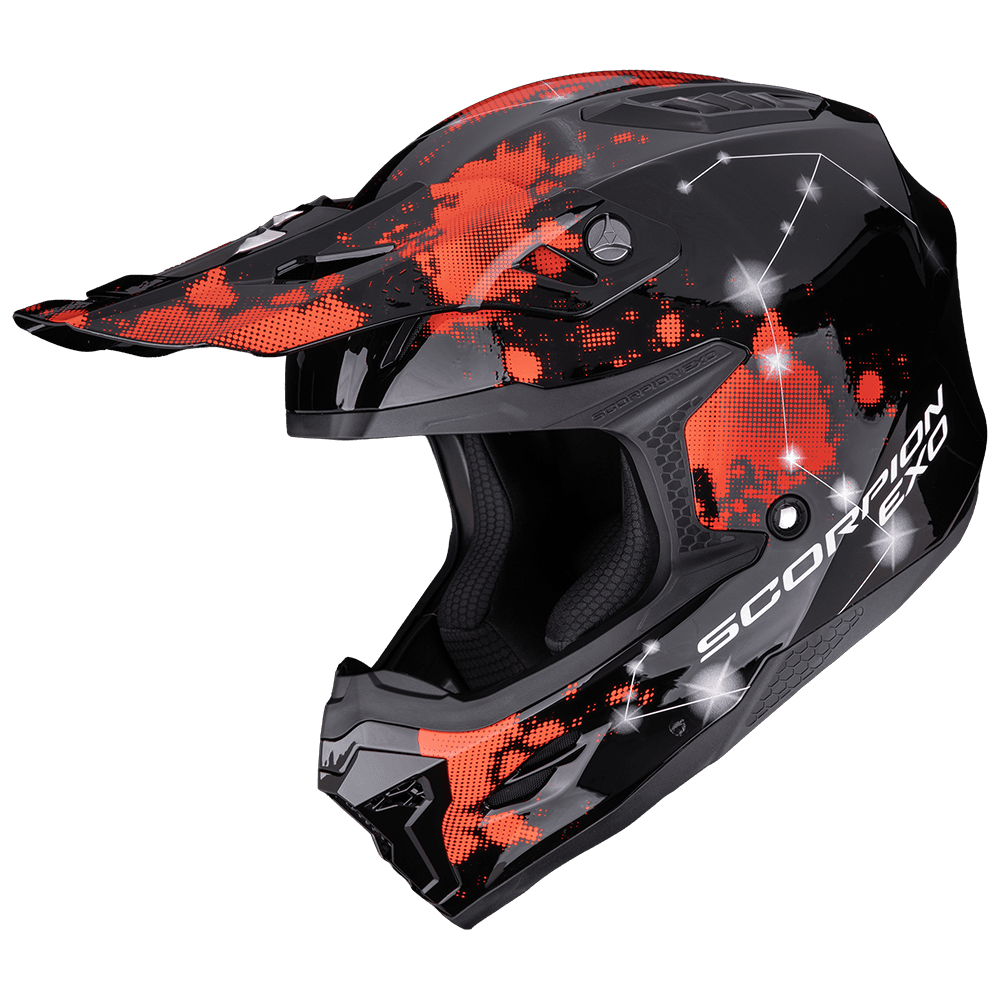Moto přilba SCORPION SMX-10 VIBE černo/červená