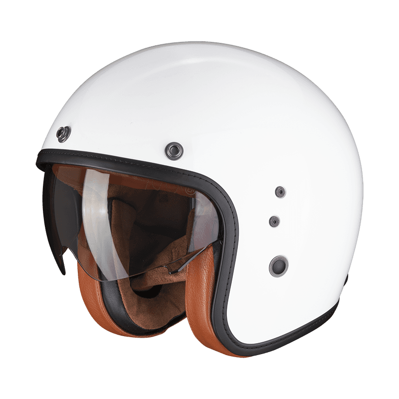 Moto přilba SCORPION BELFAST EVO LUXE bílá