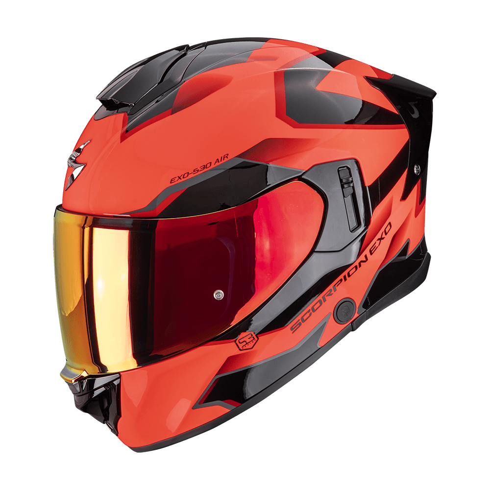 Moto přilba SCORPION EXO-530 AIR CLIP červeno/černá