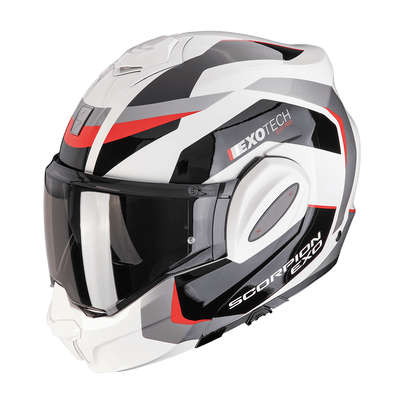 Moto přilba SCORPION EXO-TECH EVO PRO ACUTI šedo/černo/červená