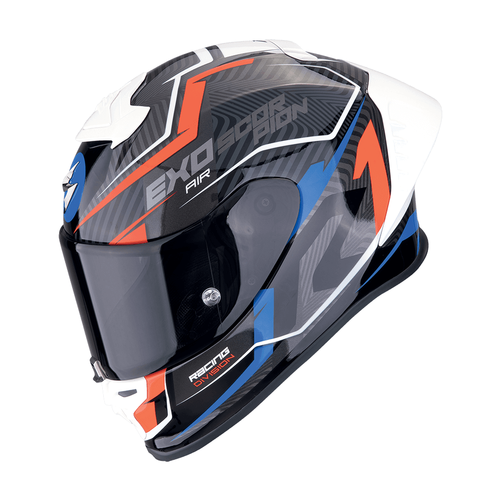 Moto přilba SCORPION EXO-R1 EVO II AIR COUP černo/červeno/modrá