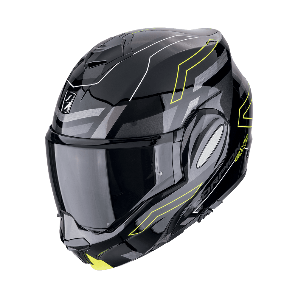 Moto přilba SCORPION EXO-TECH EVO CONQUER černo/fluo žlutá