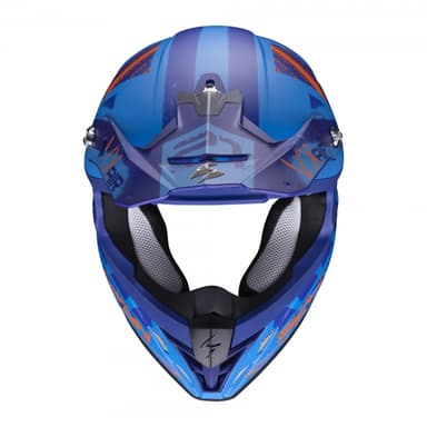 Moto přilba SCORPION VX-21 AIR URBA matná modro/oranžová 2