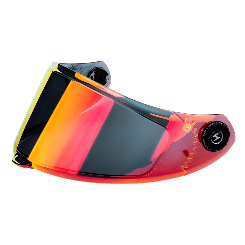 Plexi SCORPION EXO-RACE AIR zrcadlové červené KDS-F-04