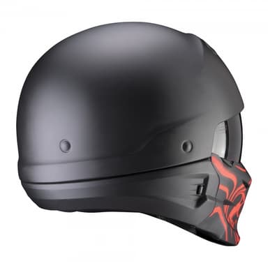 Moto přilba SCORPION EXO-COMBAT EVO SAMURAI matná černo/červená 3