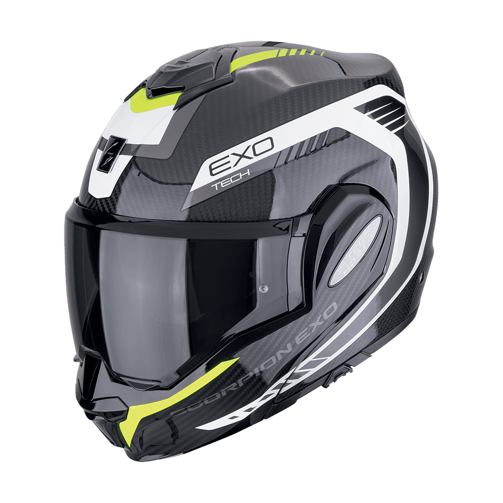 Moto přilba SCORPION EXO-TECH EVO CARBON COSY černo/fluo žlutá