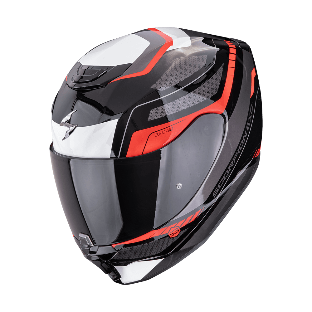 Moto přilba SCORPION EXO-391 LEO černo/červená