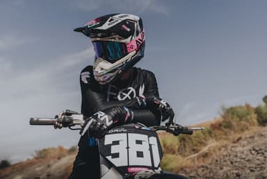 Motokrosové brýle AVA Genesi FUCHSIA bílé 2