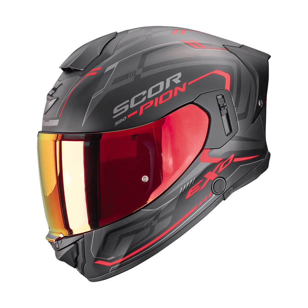 Moto přilba SCORPION EXO-530 AIR SLOPE matná černo/červená