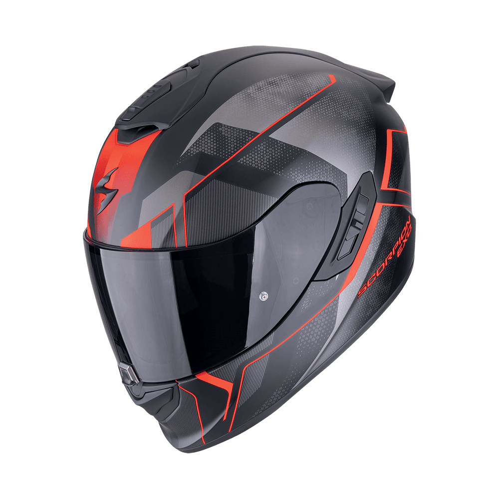 Moto přilba SCORPION EXO-1400 EVO II AIR INTENSIO matná černo/červená