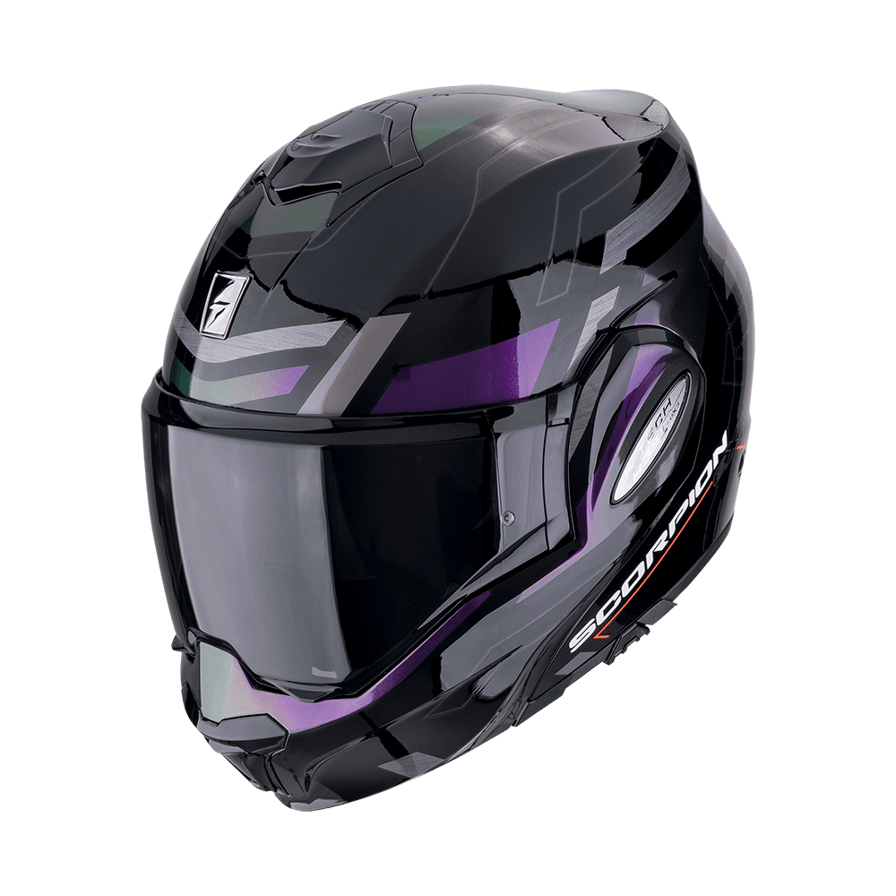 Moto přilba SCORPION EXO-TECH EVO CONQUER černý chameleon