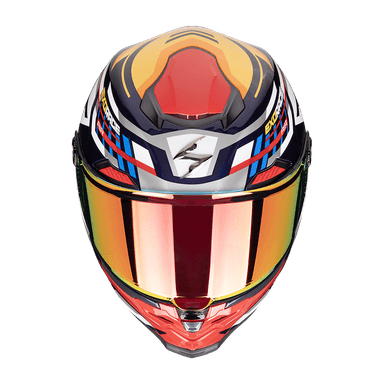 Moto přilba SCORPION EXO-RACE AIR KOBRA FIM2 modro/žluto/červená 2