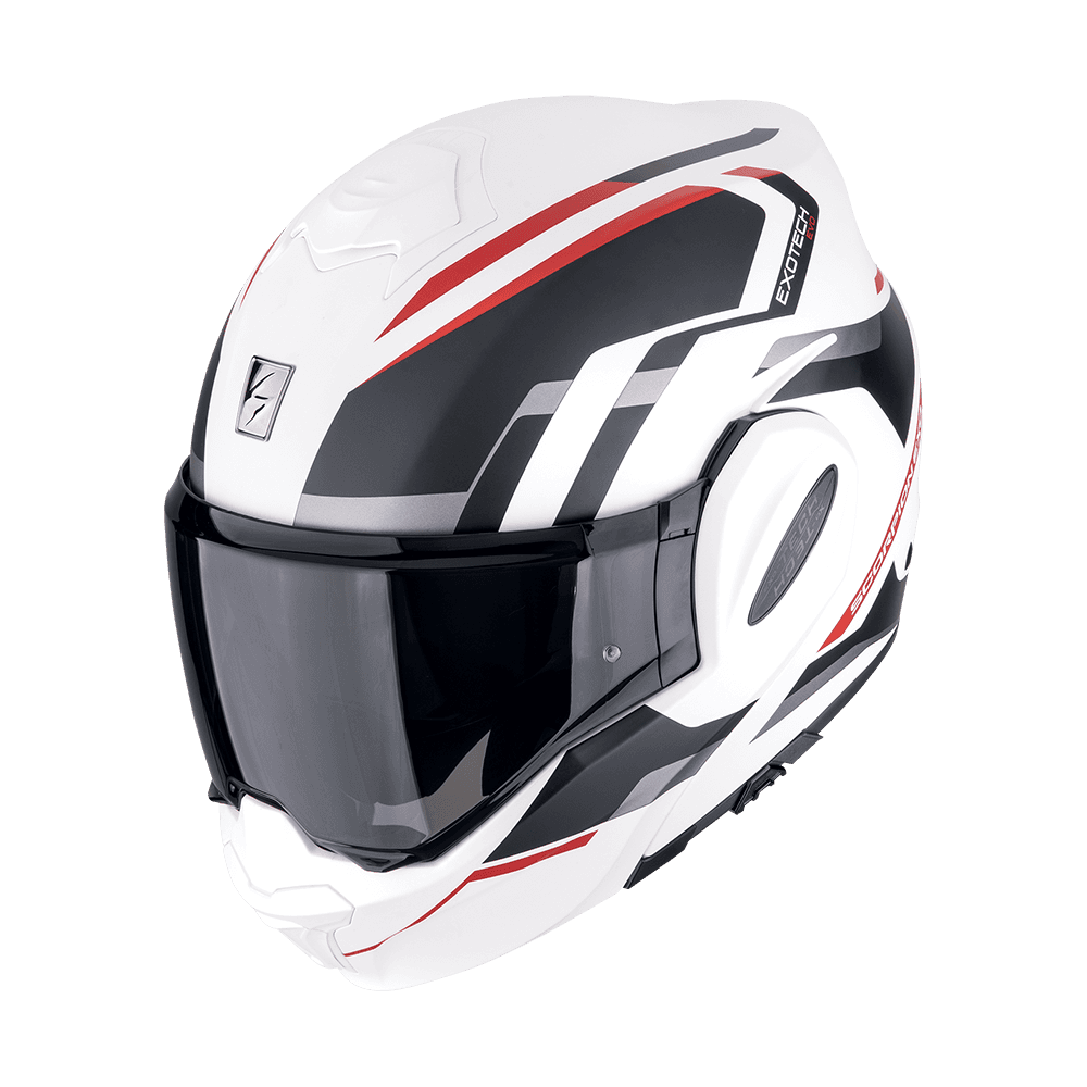 Moto přilba SCORPION EXO-TECH EVO FURIO matná bílo/černo/červená