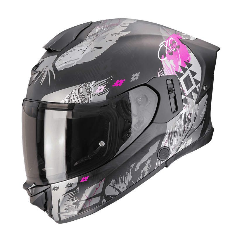 Moto přilba SCORPION EXO-530 AIR HADJI matná černo/růžová
