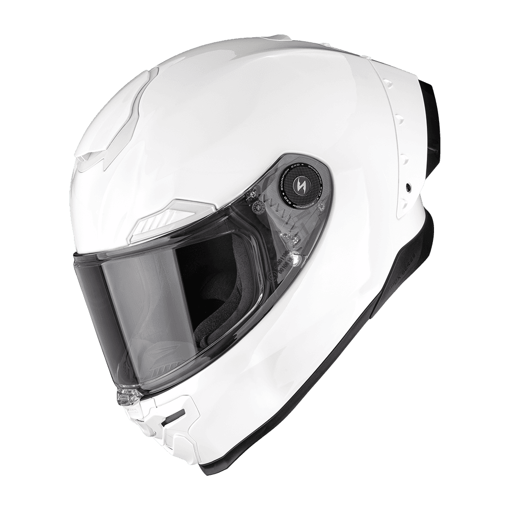 Moto přilba SCORPION EXO-RACE AIR FIM2 solid bílá