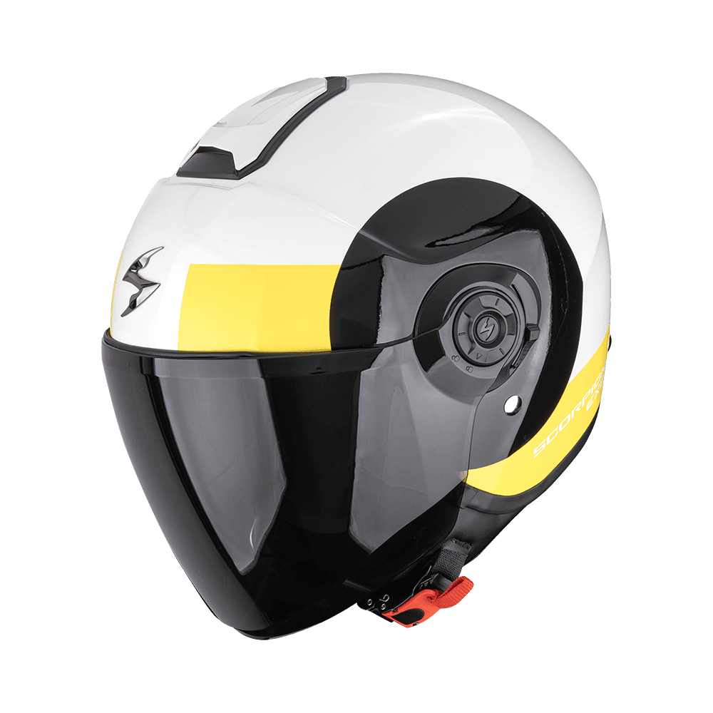 Moto přilba SCORPION EXO-CITY II SHEER bílo/černo/žlutá