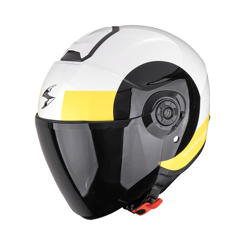 Moto přilba SCORPION EXO-CITY II SHEER bílo/černo/žlutá