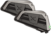 Intercom SCORPION EXO-COM LINK-1 dual tmavě stříbrný