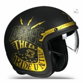 Moto přilba SCORPION BELFAST FENDER černo/zlatá matná 3