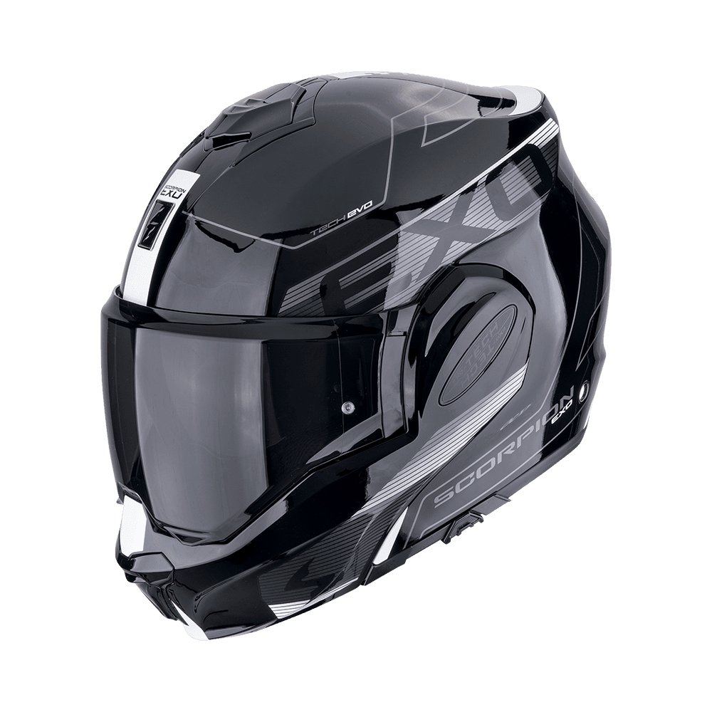 Moto přilba SCORPION EXO-TECH EVO TRAVELLER černo/bílá