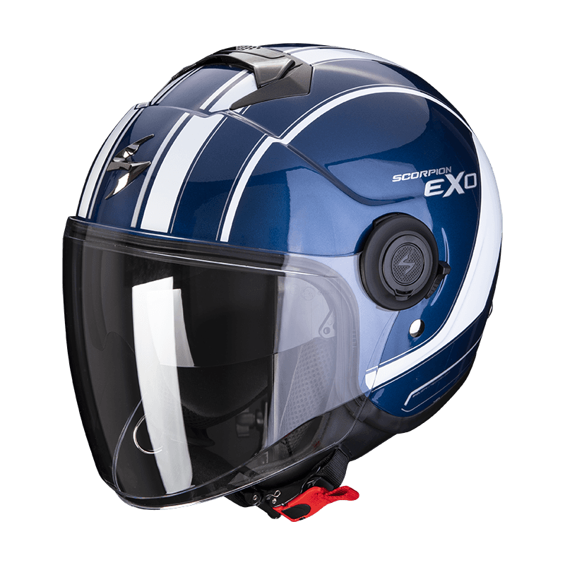 Moto přilba SCORPION EXO-CITY SCOOT tmavě modro/bílá