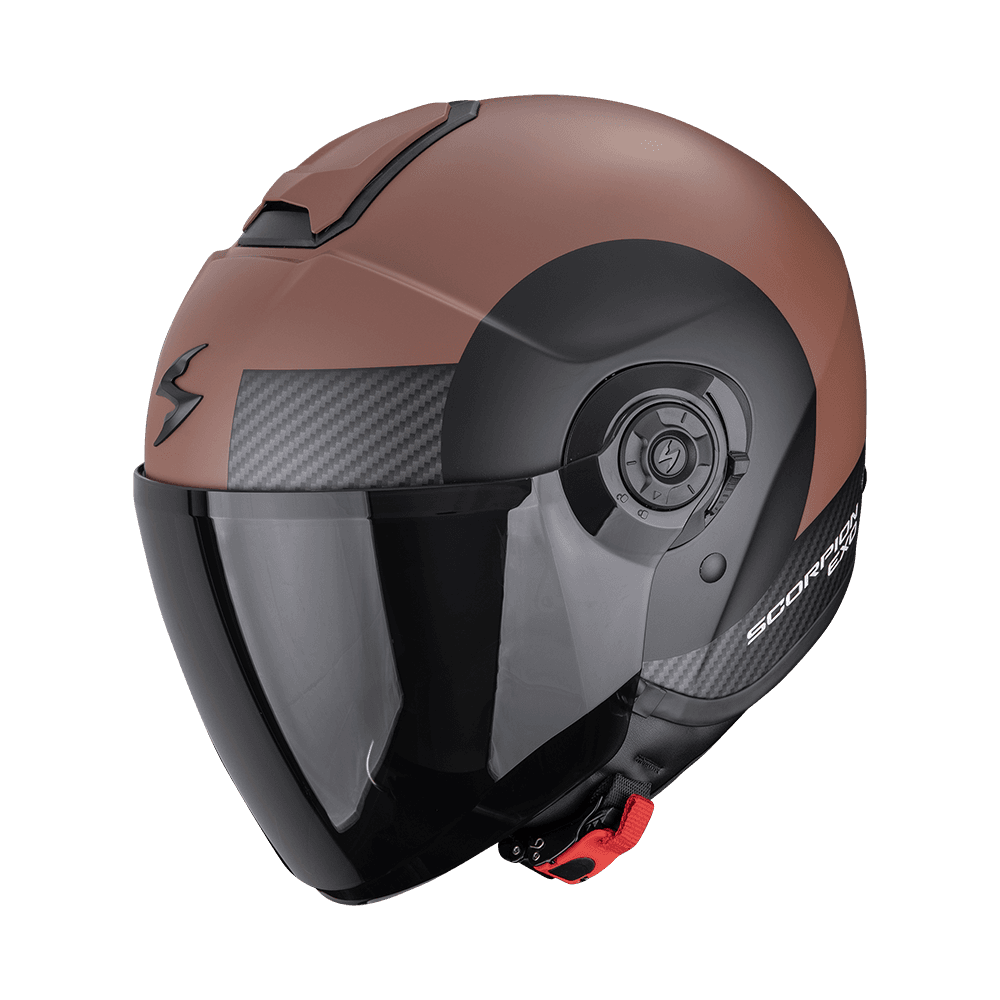 Moto přilba SCORPION EXO-CITY II SHEER matná hnědo/černá