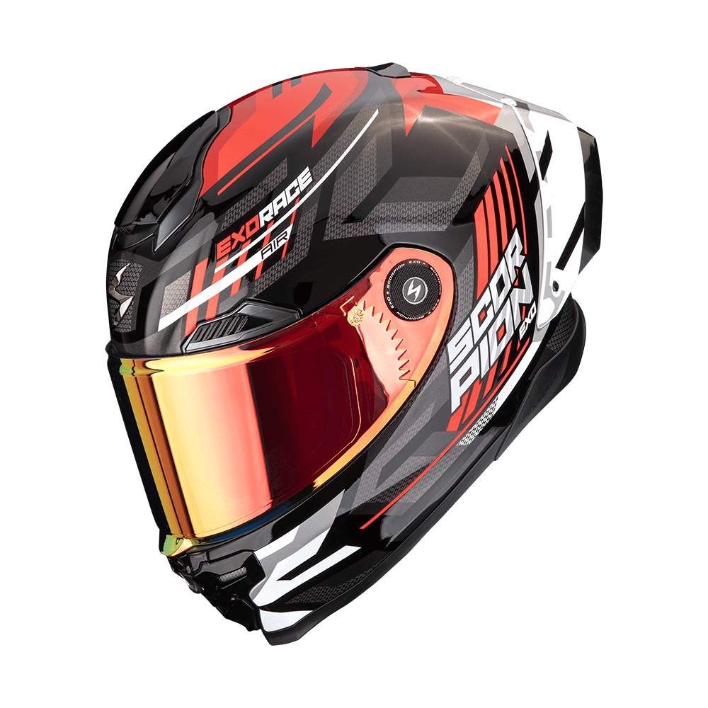 Moto přilba SCORPION EXO-RACE AIR KOBRA FIM2 černo/červená