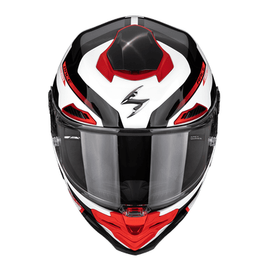 Moto přilba SCORPION EXO-RACE CARBON AIR FIM2 FURY bílo/stříbrno/červená 2