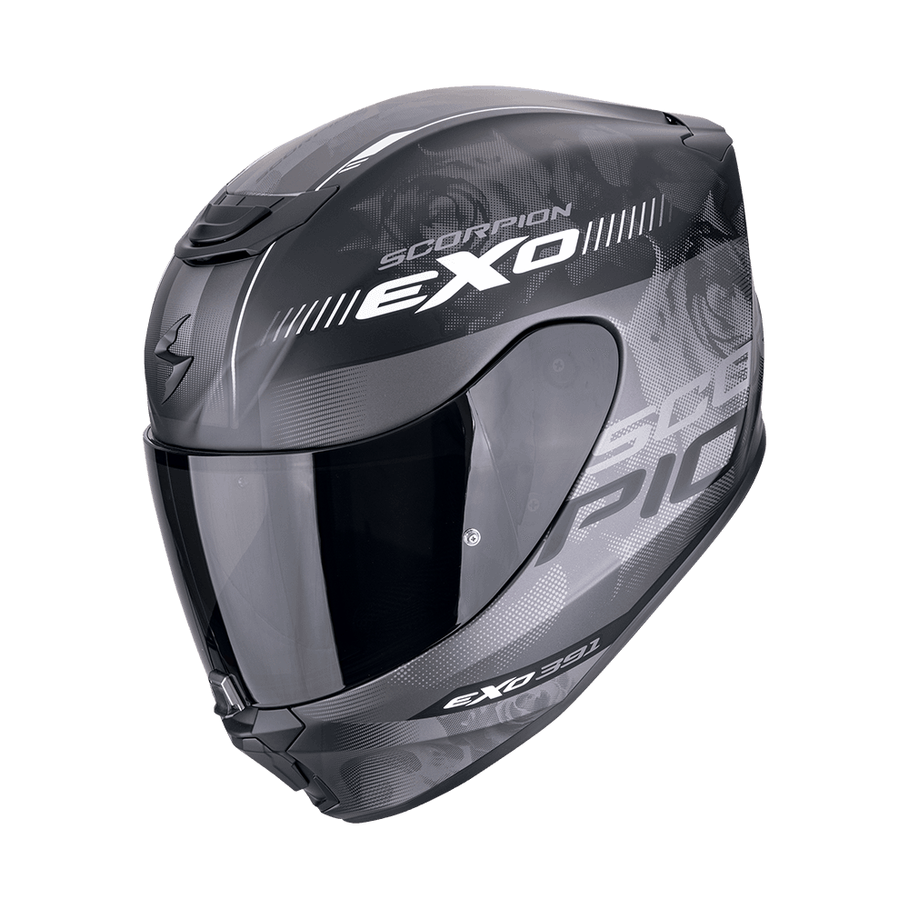 Moto přilba SCORPION EXO-391 AVA matná černo/stříbrná