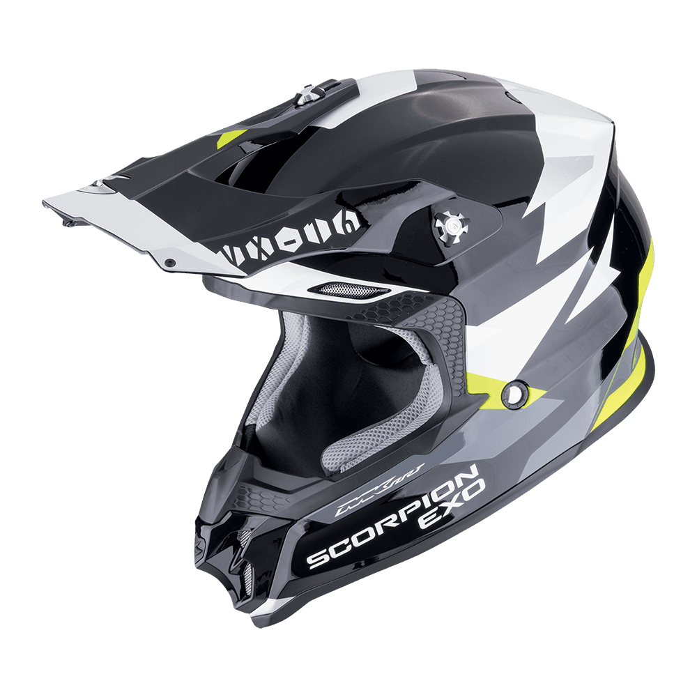 Moto přilba SCORPION VX-16 EVO AIR ROD černo/fluo žlutá