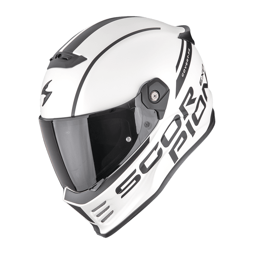 Moto přilba SCORPION COVERT FX DANKO matná perleťově bílo/černá
